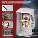 200 Amp Disconnect Switch Box, 120/240V 2 Pole Heavy Duty Safety Switch with Ground, Multi-Safety Protection Design, Non-Fusible, Galvanized Steel Enclosure, NEMA 3R Standards for Indoor and Outdoor