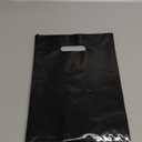 TOSPARTY 40PCS Black Plastic Gift Bags Candy Bag Die Cut Bags are Sturdy Party Assorted Plastic Gift Bag