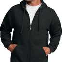 Fruit of the Loom Eversoft Fleece Full Zip Hoodie Sweatshirt (XX-Large)