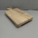 Wood Pedestal Stand Riser Wood Footed Tray for Bathroom Home Kitchen Wooden Soap Holder for Bottles Plant Makeup Tissues Candles Guest Jewelry Soap, 6"x9"