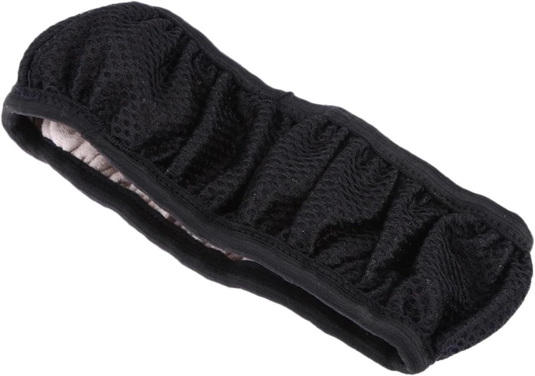 Steering Wheel Cover 2PCS Handbrake Auto Car Steering Wheel Cover Cars Non-Slip Breathable(Yellow)