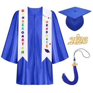 Fingertip WD 2026 Kindergarten Graduation Cap and Gown Tassel Set for Kindergarten Preschool Toddler Children Blue 33