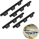 4PCS Stove Gap Covers Stainless Steel, Retractable Stove Counter Gap Filler, Between Stove and Counter Slide In Range Trim Kit for Kitchen
