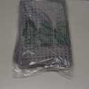 RESARE Waffle Bath Mat - Super Absorbent Non Slip Machine Washable, Ultra Soft Boho Rug with Tassels, Upgraded Bordered Design, 17"x24" Dark Grey