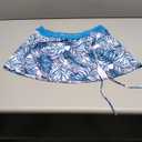 Yonique Womens Underwire Tankini Swimsuits with Skirt Two Piece Bathing Suits Vintage Swimwear (Large, Blue Leaves)