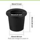 3 Pieces Patio Table Umbrella Hole Ring Insert Umbrella Table Ring Umbrella Cone Wedge for 2.5 Inch Patio Table Hole and 1.5 Inch Umbrella Pole Adapte (Black)