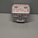 Joligrace Makeup Train Case for Girls Cosmetic Box Kids Jewelry Organizer Hair Accessories Mosaic Orange