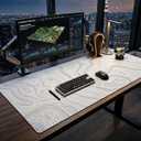 Topographic 3XL Huge Mouse Pad-Oversized (48''x24'') for Full Desk Gaming