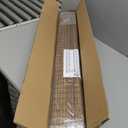 LazBlinds Cordless Bamboo Roman Shades, Privacy Blinds for Interior Windows, Room Darkening Roll Up Bamboo Blinds for Home & Patio, 33.5" W x 64" H, Highfield Teak