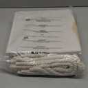 Foldable Bamboo Fabric Storage Bins [set of 4] with Cotton Rope Handles, Collapsible Organizer Boxes Basket - 10.5 x 10.5 x11 inch (Beige)