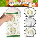 Passover Kitchen Towels Set of 4, Jewish Passover Decorations, Pesach Star of David Kitchen Dish Towels, Jewish Seder Hand Towel Decor for Festival Holiday Party Home Decoration Gifts
