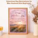 3 x Christian Happy Valentines Day Card Gifts Decorations for Him Her Men Women Husband Wife Boyfriend Girlfriend, Valentine's Day Cards Gift Decor Ideas Unique Sweetheart Romantic Funny