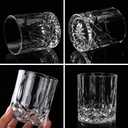 LIGHTEN LIFE Whiskey Decanter Set for Men - Whiskey Decanter with 4 Whiskey Glasses in Gift Box, Non-Lead Glass for Bourbon and Liquor - Perfect for Dad, Husband, Retirement, Whiskey Lovers