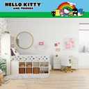 Franco Collectibles Hello Kitty & Friends Bedding Super Soft Cotton 3 Piece Twin XL Sheet Set, College Dorm Essentials, (Officially Licensed Product)