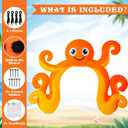 9 FT Octopus Inflatable Arch Giant Outdoor Blow up Decoration with Built-in 6 LED Lights for Under the Sea Party Ocean Theme Beach Pool Baby Shower Birthday Luau Summer Yard Decor