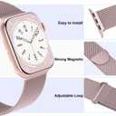 3 Pack Mesh Metal Band Compatible with Apple Watch Band 38mm 40mm 41mm 42mm 44mm 45mm 46mm 49mm, Stainless Steel Magnetic Loop Strap for iWatch Ultra 3 2 1 Series 11/10/9/8/SE/7/6/5/4/3 Men Women