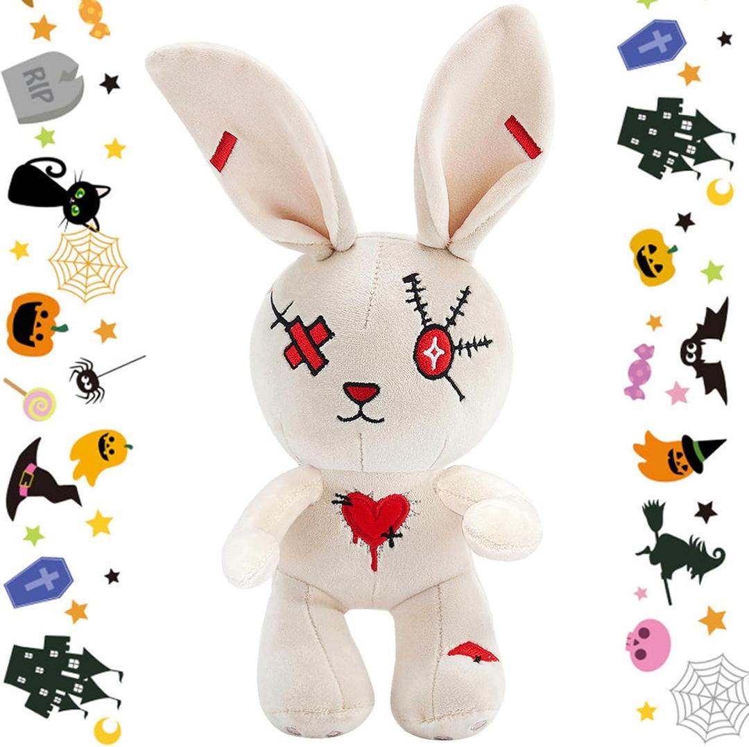 for Him, Cute Plush Rabbit Stuffed Animal, Christmas Decorations Outdoor, Crazy Rabbit Creepy Spooky Bunny, for Kids, Adults, Teens
