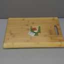 YBM HOME Bamboo Cutting Board with Handle for Food Prep, Meat, and Vegetables - 100% Natural Chopping Board and Butcher Block, 1 Unit, Large (18" L x 12" W)