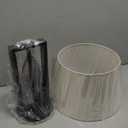 Canarm Willow 1 Light Table Lamp with Matte Black Finish and Natural Cream Shade