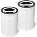 2Pack P200S/G200S Filter Replcement Compatible with Welov P200S/P200 Pro and G200S/G200 Air Purifier,Part# P200S/P200 Pro/G200S/G200,3-in-1 Ture H13 HEPA and Activated Carbon Filter (2PACK)