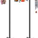 Gtongoko Double Shepherds Hook for Outdoor, 2 Pack 92 Inch Heavy Duty Bird Feeder Pole 3/4 Inch Thick Garden Hooks for Hanging Hummingbird Feeder, Plant Baskets, Solar Light Lanterns