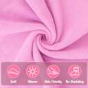 Pro Goleem Fleece Baby Booties, Warm Cozy Baby Slippers, Stay On Sock Shoes, Easy to Put on, Unisex Baby Gifts, Soft Non-Slip Adjustable Newborn Boots for Boys and Girls (Pink)