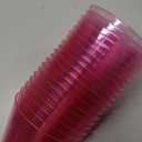 JOLLY CHEF 100 Pack 9 oz Plastic Cups, Disposable Party Cups in Assorted Colors, Plastic Glasses with 3 Colors Suitable for Wedding, Thanksgiving Day, Christmas