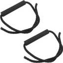 Haidong Cooler Replacement Handles Strap Marine Grade Polyester Cooler Handles Black Rope Handles with Replaceable Sponge Sleeve 2PCS