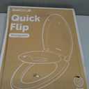 Jool Baby Quick Flip Toilet Seat with Built-in Potty & Splash Guard for Toddler Training, Slow Close (Elongated)
