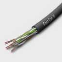 fast Cat. Cat6 Direct Burial Outdoor Ethernet Cable 1000ft Waterproof Cat6 Cable with OSP Jacket, 23AWG Solid Bare Copper, PoE++ (4PPoE), ETL & UL Listed, CMX, UTP 550MHz Bulk Ethernet Cable (Black)