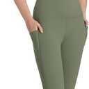 UNWAVER Womens High Waist Yoga Pants with Pockets, Tummy Control Workout Running Yoga Leggings for Women (M)