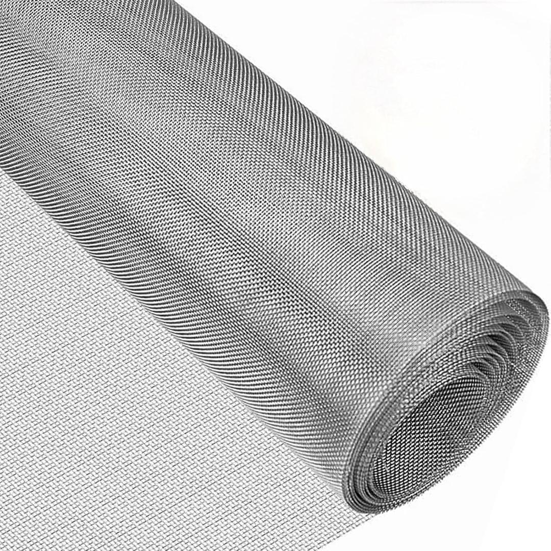 Wire Mesh Stainless Steel Filter Screen Sheets 30x120cm - 30 Mesh Fine Woven Wire Roll for Window, Vents Cover, Rodent Proof, Garden