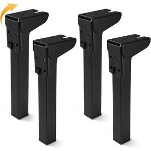 4 Pcs Self Locking Folding Table Legs, 6", 8", 10", 12" Foldable Table Legs for Camping Tables Furniture DIY (7.87 inches / 20 cm)