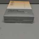 Travel Makeup Mirror with Time & Temperature Display, 2000mAh Rechargeable Battery, 7.5" Portable Foldable Lighted Mirror with 148 Led Lights, 3 Color Lighting Modes, Touch Dimming Set Of 2