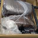 Big and Tall Office Chair 500lbs, Desk Chair Comfy, Oversized Computer Chair Extra Wide, Mid-Century Modern Chairs, PU Leather Heavy Duty, High Back Swivel Rocking Chairs with Wheels for Home, Caramel