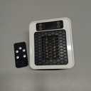 Space Heater Indoor, 450W PTC Programmable portable wall heater,Remote plug in wall outlet heater with LED Display, Thermostat,Timer, Overheat Protection, Faster Heat for Home,Office,Bathroom (white)