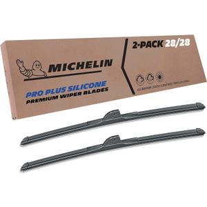 Michelin 40-28281SPBA Pro Plus Silicone Twin Pack Wiper Blade Fits Select 2015-2021 Ford Edge; 2013-2019 Ford Escape; 2014-2016 Cadillac ELR (2 Pack)