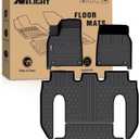 Nilight TPE Floor Mats for Tesla Model X 6 Seater 2022 2023 2024 2025 All Weather Custom Fit Heavy Duty Floor Liners