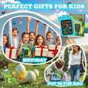 LCD Writing Tablet for Kids - 8.8 inch Toddler Travel Toys Doodle Board, Dinosaur Drawing Pad Toy for Kids 4 5 6 7 8 Year Old Boys Girls, Stocking Stuffers Birthday Party Gifts - Blue