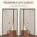 Reversible Side Opening Magnetic Screen Door for Sliding & French Doors,Upgraded PETG Mesh Anti-Tearing, Heavy Duty & Strong Magnetic, Pet and Kid Friendly - Screen Door 74"x82"
