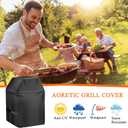 Grill Cover, 40 inch BBQ Gas Grill Cover for Outdoor Grill, Charbroil Grill Cover Barbecue Waterproof, Anti-UV for Weber Char-Broil Monument, Dyna-glo Nexgrill Spun Polyester