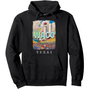Waco Texas TX Magnolia Silos SD884 Pullover Hoodie 2XL