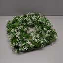 St Patricks Day Decorations Artificial Wreath Lucky Shamrock Clover Leprechaun Hat Beers Spring Summer Party Decor Outdoor/Indoor Farmhouse Front Porch Wall Window Door (Green, 17.7")