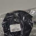 Strapless Clear Back Bra for Backless Wedding Dress Convertible Halter Top Bras with Transparent Invisible Strap (40D, Black)