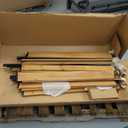 3 Panels No Dig Wooden Privacy Fence Screen, 42" H X 40" W Outdoor Air Conditioner Fences, Hide Trash Bins Or Ac Units, Decorative Garden, Patio, Backyard Fence -Temporary Fencing