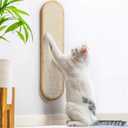 7 Ruby Road Wall Mounted Cat Scratcher - Indoor Vertical Scratching Board for Cats - Scratch Pad Post - Wall Furniture (Cream)