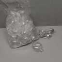 Patelai 24 Pcs Plastic Flat Disc Ornaments for Crafts 3.15" DIY Fillable Hanging Ornament Christmas Tree Ball for DIY Crafts Holiday Xmas Tree Home Decor (Sliver,Oblate Spheroid)