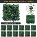 Grass Wall Panels 12 Pcs 10"x 10" Grass Wall Backdrop Panels Artificial Boxwood Greenery Wall Backdrop Privacy Hedge UV Protected for Indoor Outdoor Garden Backyard Party