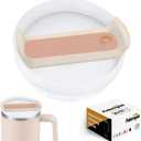 20 OZ 30 OZ Tumbler Lid Replacement Fit for Stanley Cup,1 Pack Clear Replacement Lids, Tumbler Covers for Stanley Cup Accessories (Opaque - Rose Quartz)