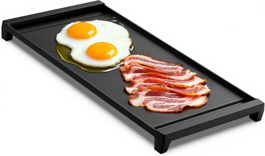 SafBbcue Upgraded WB31X24738 Griddle Replacement for GE Gas Stove Top Center Griddle, WB31X49806 Cast Iron Griddles Plate for GE Appliance Range Stovetop, WB31X24998 Griddles Pan for Gas Stove Top